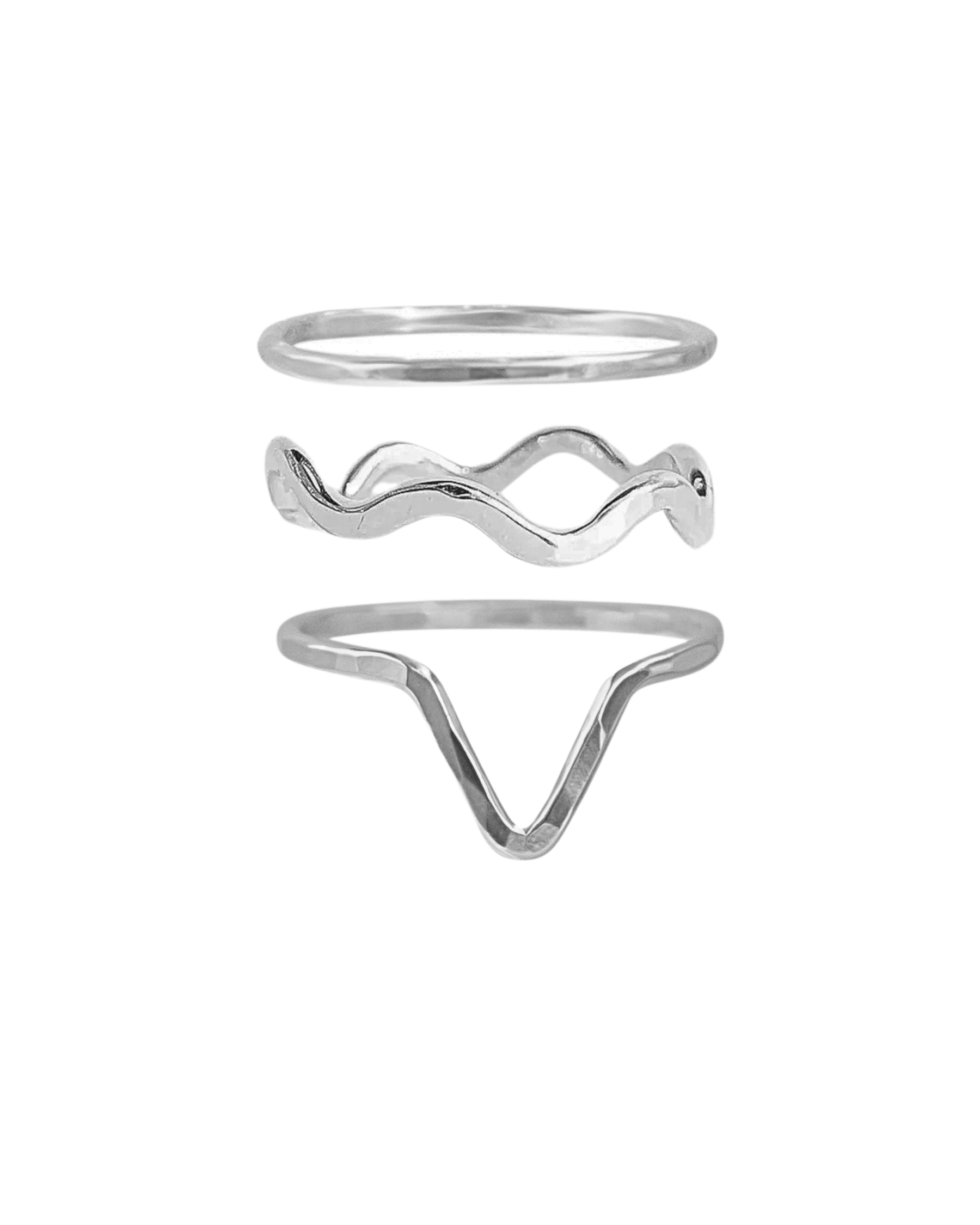 STYLED STACK// goddess ring trio