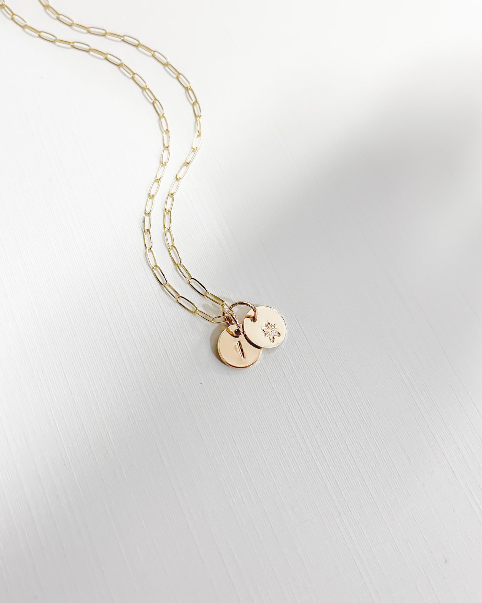 LOVE LETTERS// coin necklace