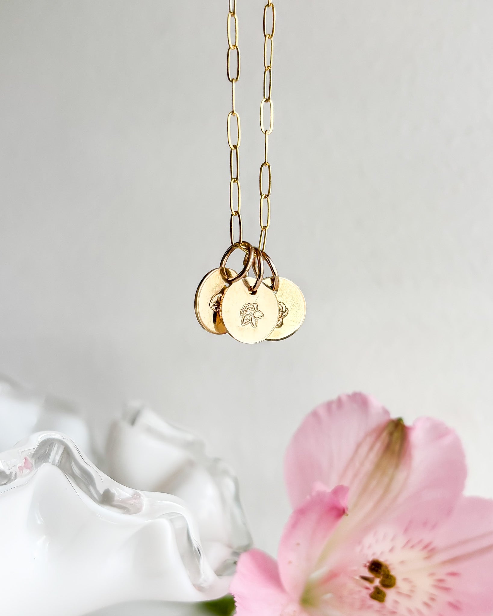 LOVE LETTERS// coin necklace
