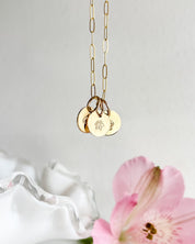 LOVE LETTERS// coin necklace