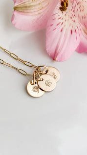 LOVE LETTERS// coin necklace