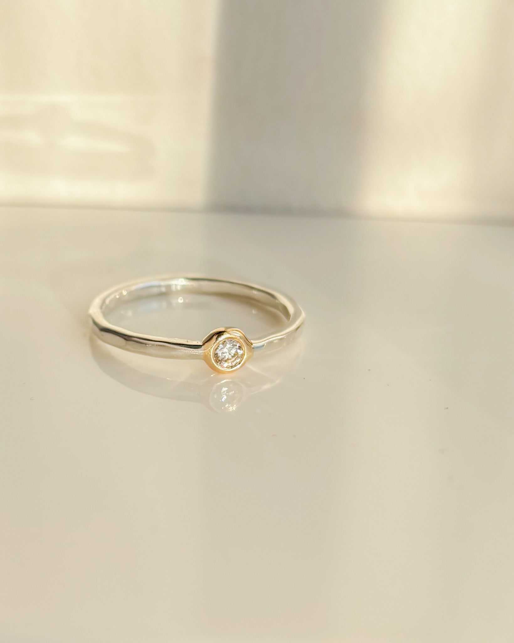 TRUE NORTH // floating diamond stacker