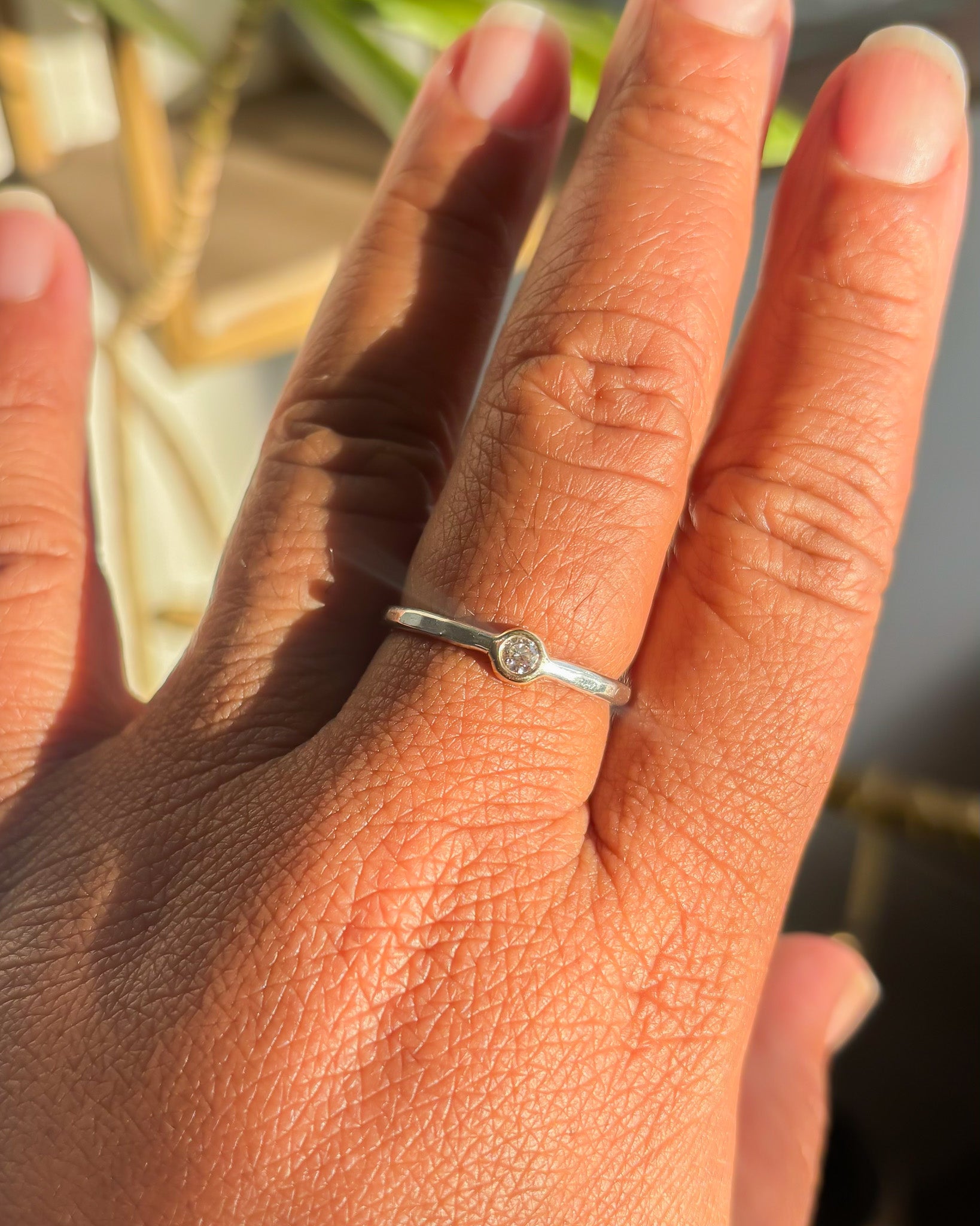 TRUE NORTH // floating diamond stacker