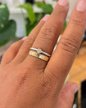 TRUE NORTH // floating diamond stacker