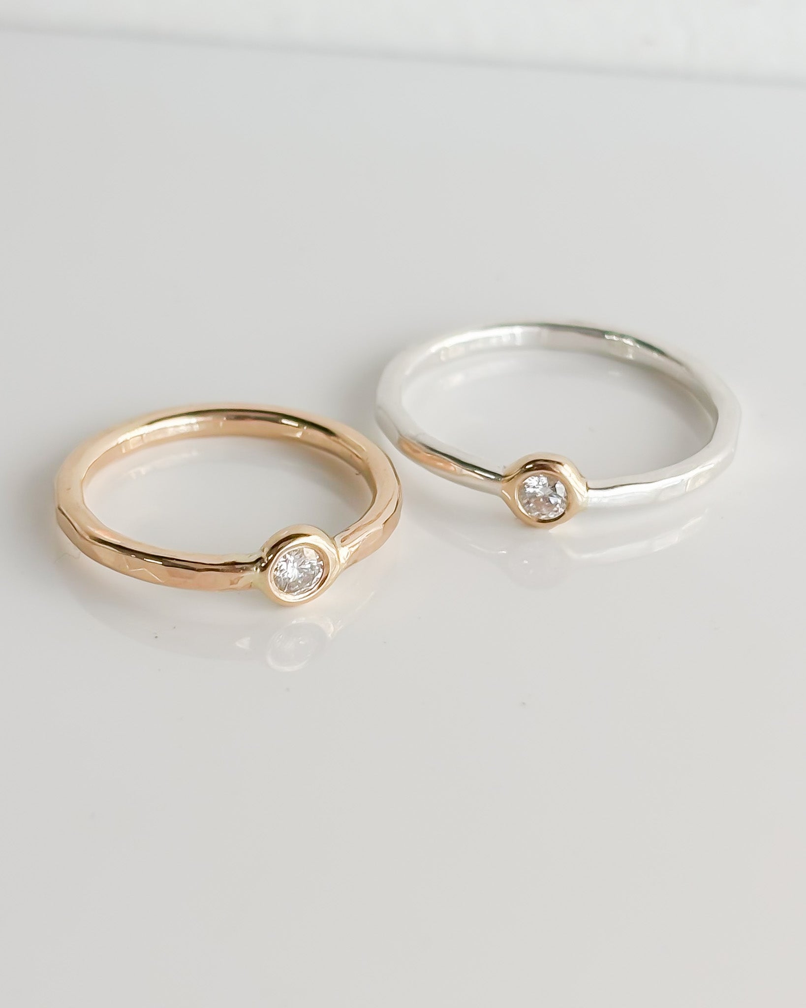 TRUE NORTH // floating diamond stacker