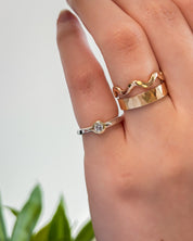 TRUE NORTH // floating diamond stacker