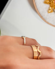 TRUE NORTH // floating diamond stacker