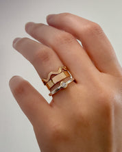 TRUE NORTH // floating diamond stacker