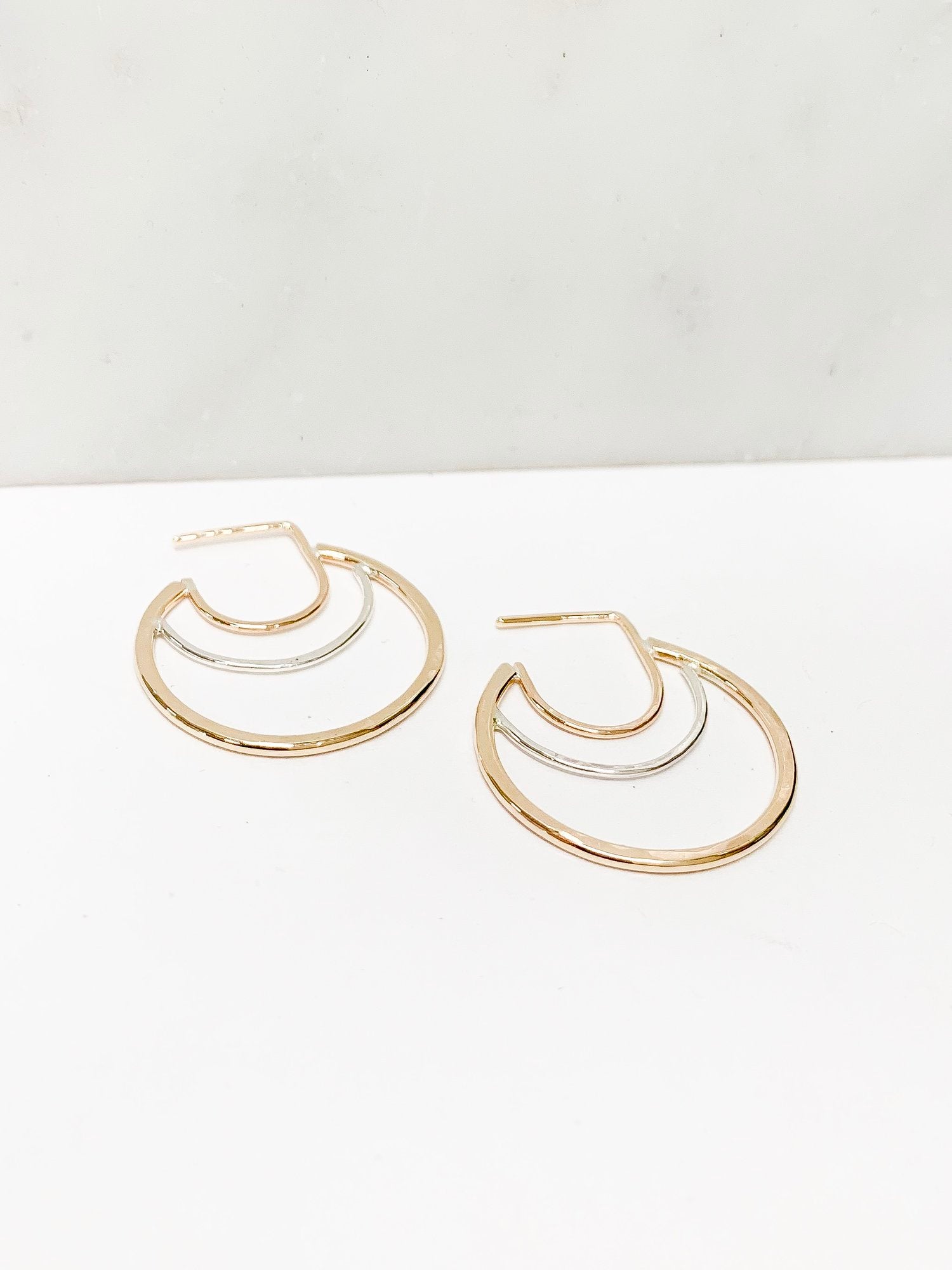 AELLA // greek amazon warrior gold fill exterior hoops