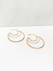 AELLA // greek amazon warrior gold fill exterior hoops