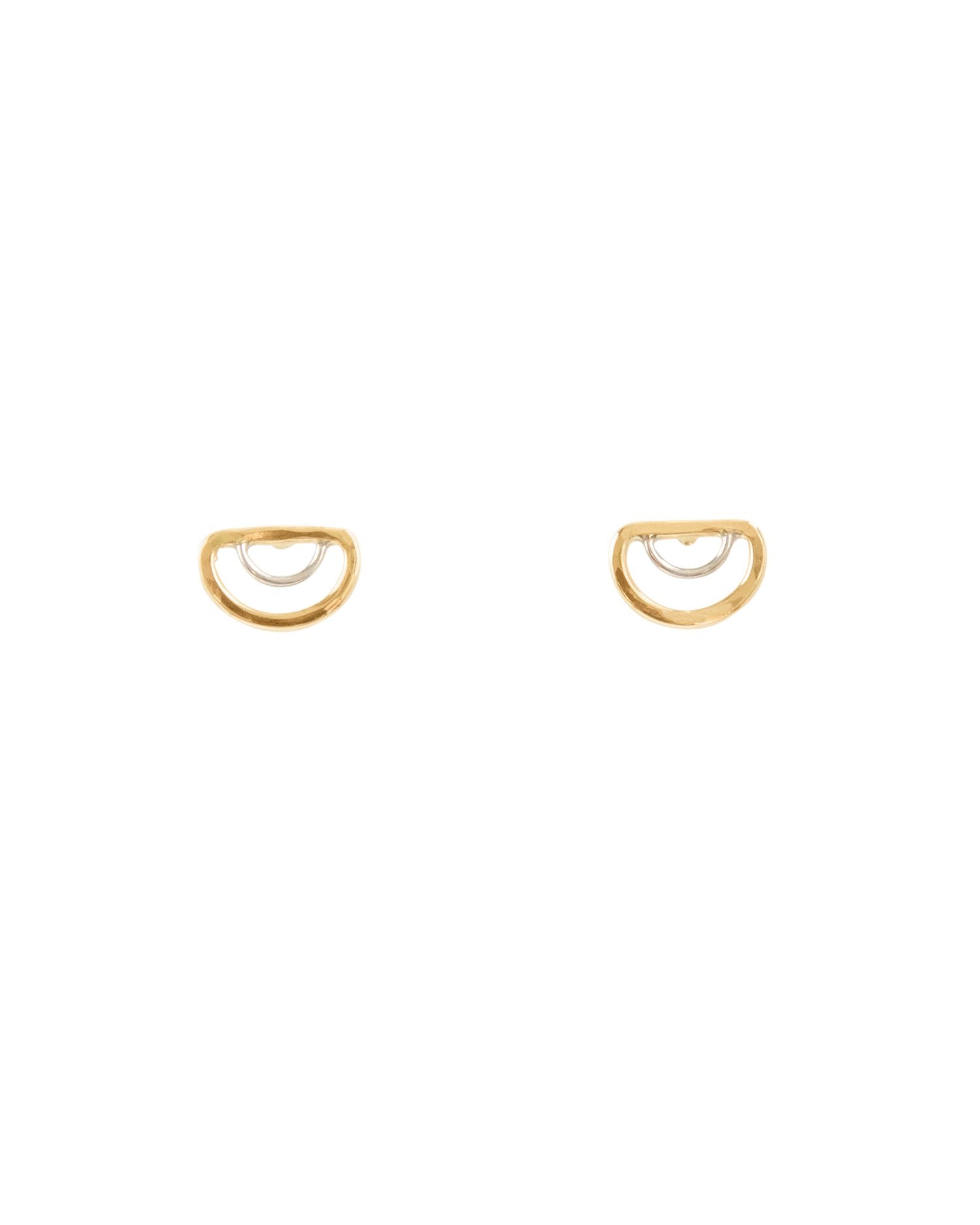 SUN & SELENE handcrafted arc studs