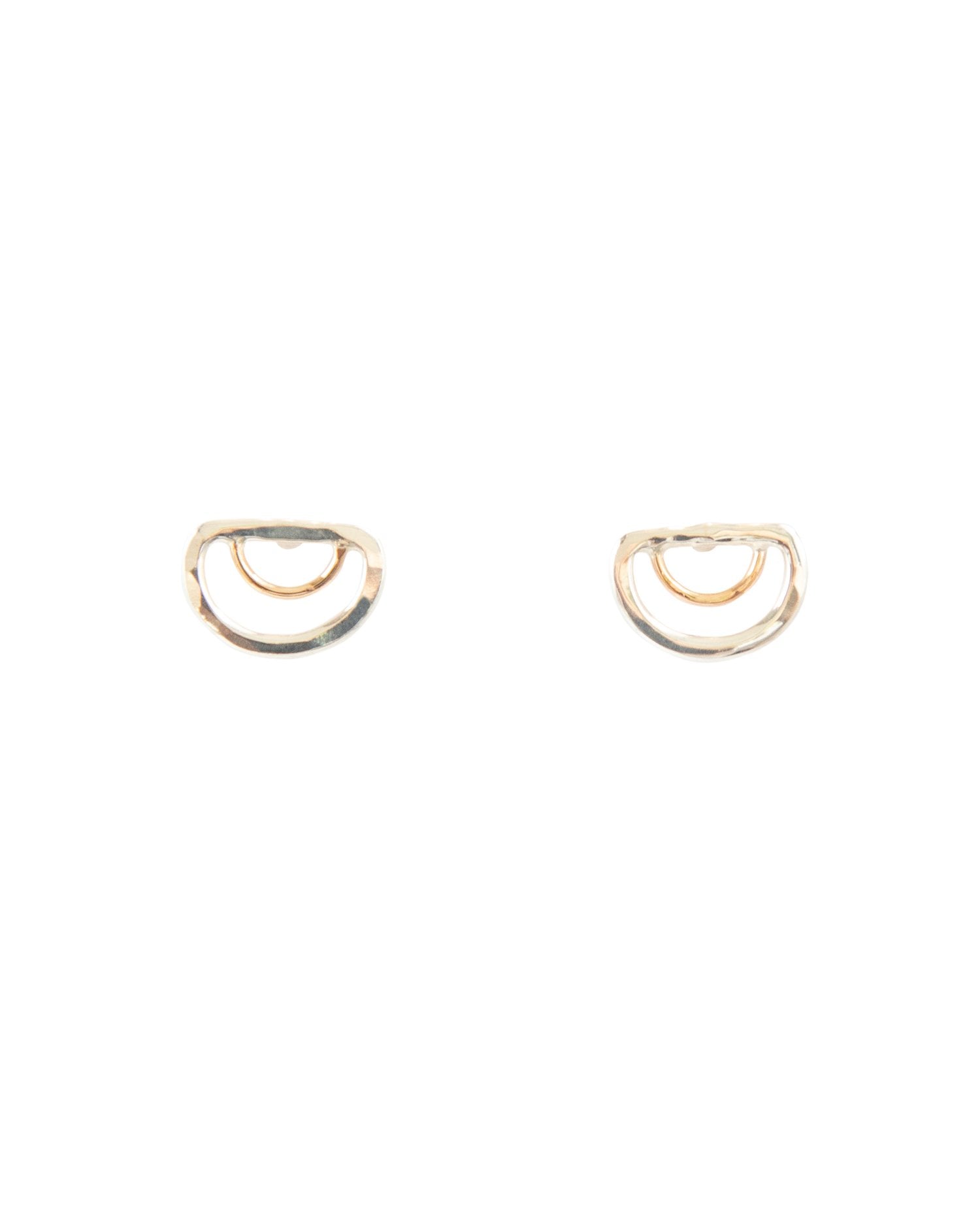 SUN & SELENE handcrafted arc earrings