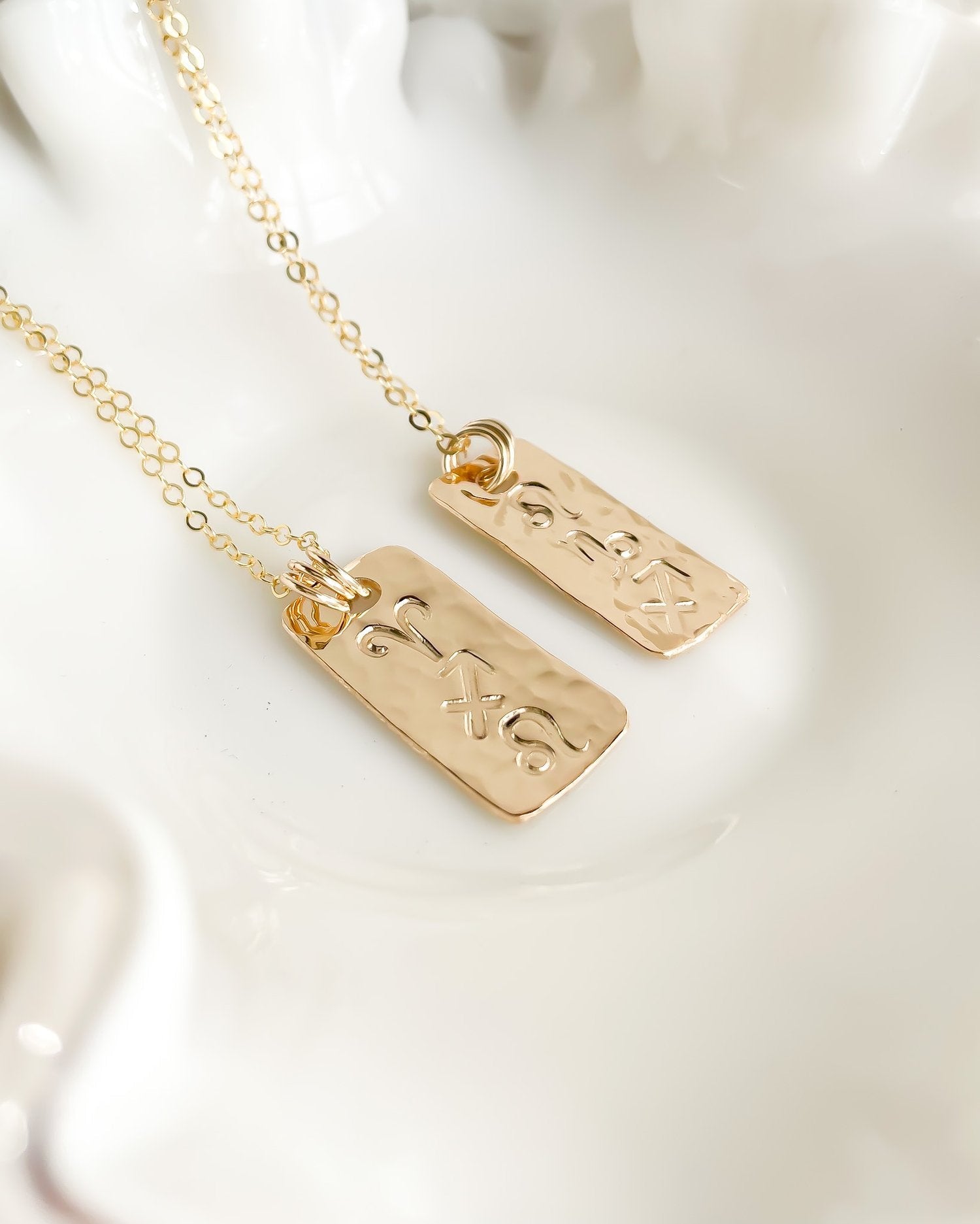 SUN & SELENE big three trio necklace