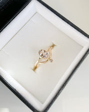 SUN & SELENE ceremony ring stack