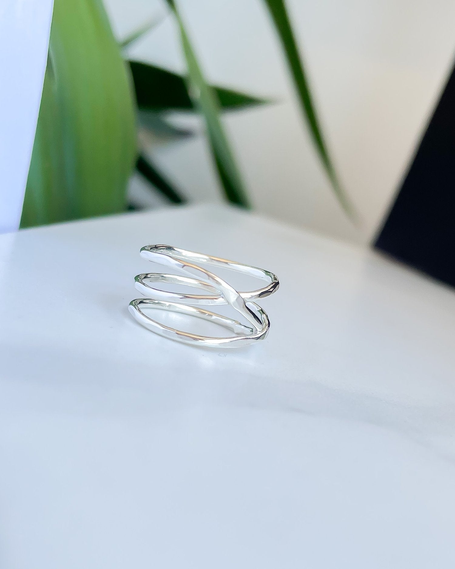 SUN & SELENE aphrodite goddess of love ring in silver