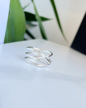 SUN & SELENE aphrodite goddess of love ring in silver