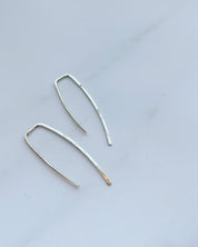 SUN & SELENE artemis threader earrings in silver