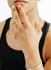 SUN & SELENE equator ring on model