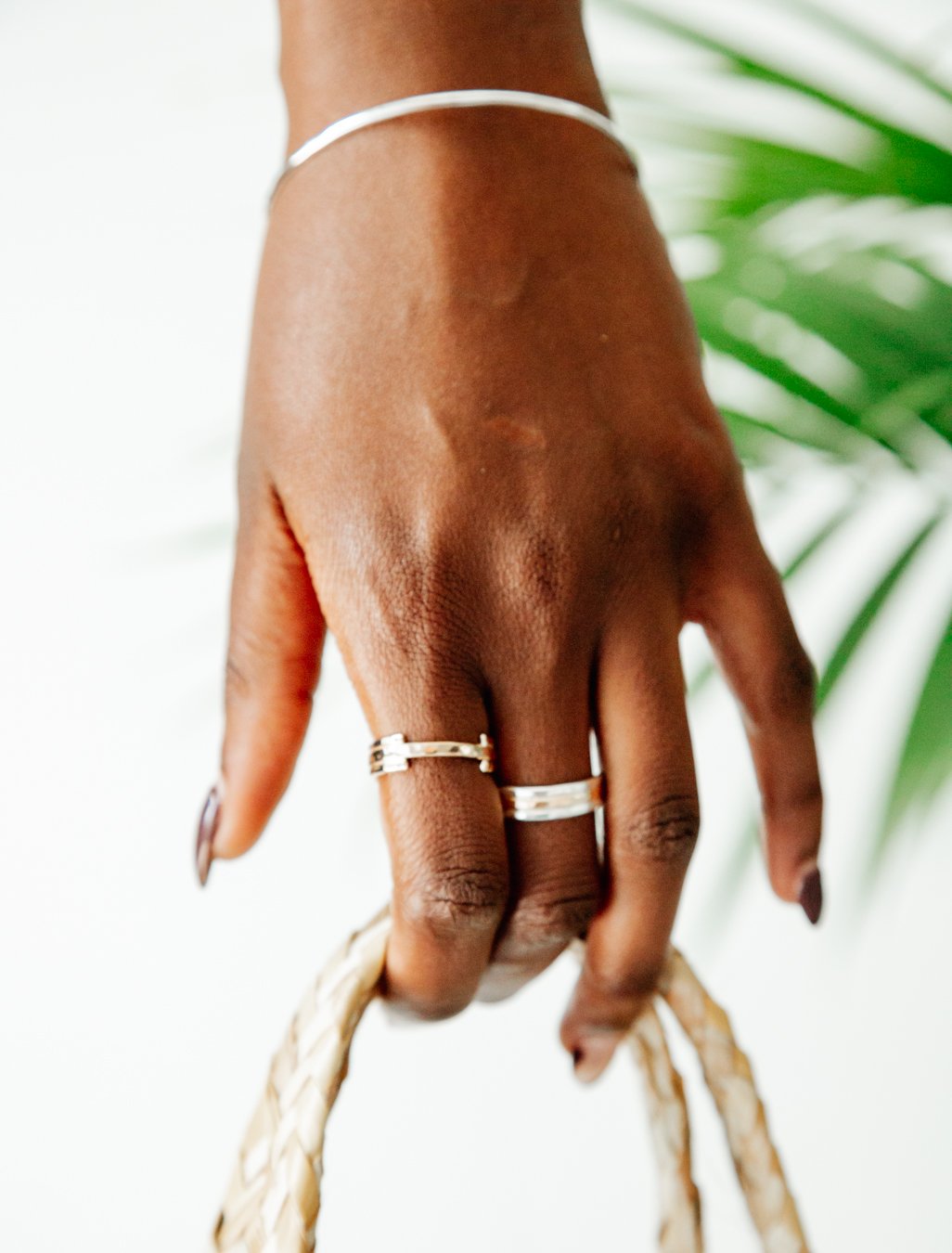 SUN & SELENE handcrafted rings on model