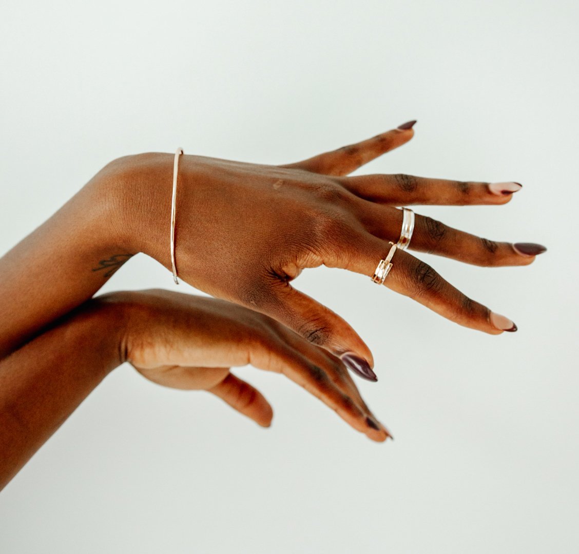 SUN & SELENE layered rings