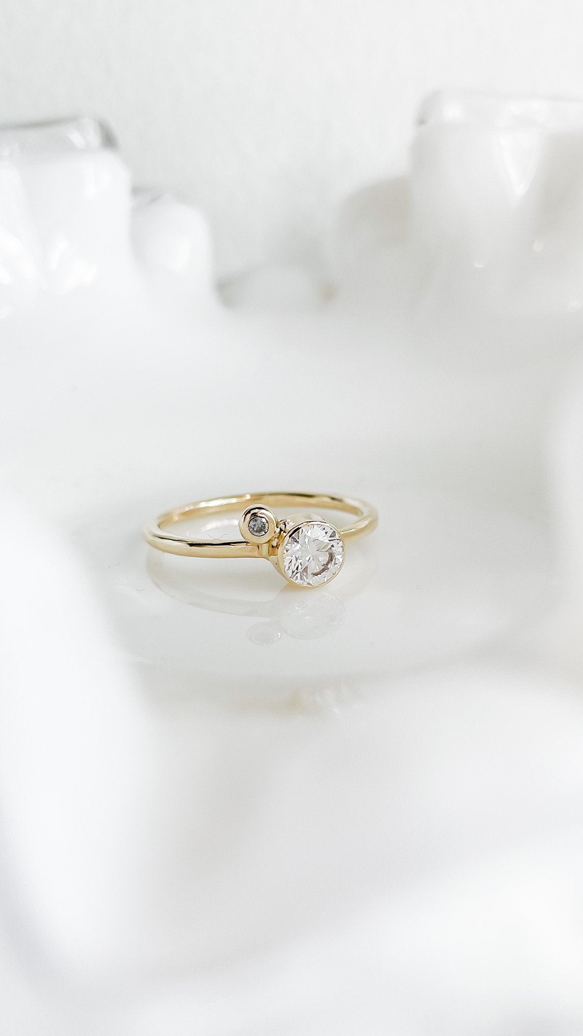SUN & SELENE handcrafted dengagement ring