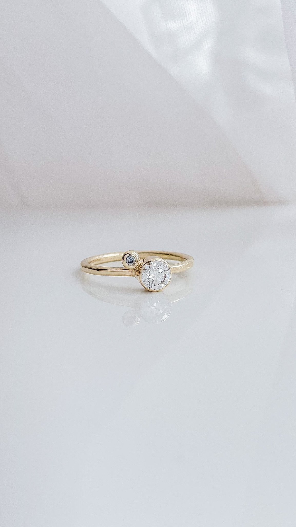 SUN & SELENE diamond engagement ring