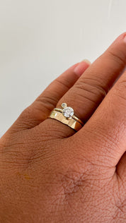 SUN & SELENE wedding band stack