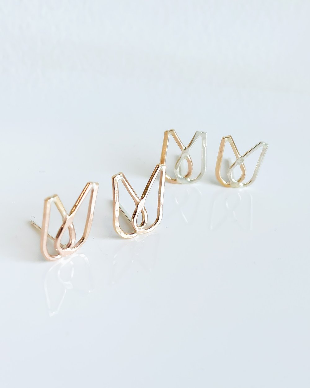 SUN & SELENE flora goddess of springtime studs