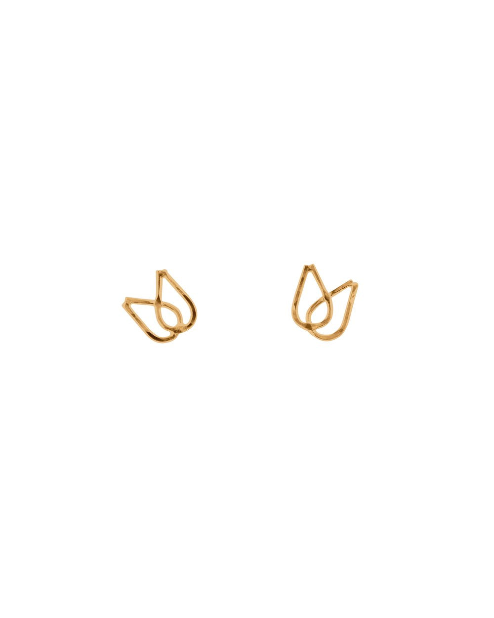 SUN & SELENE flora gold fill studs