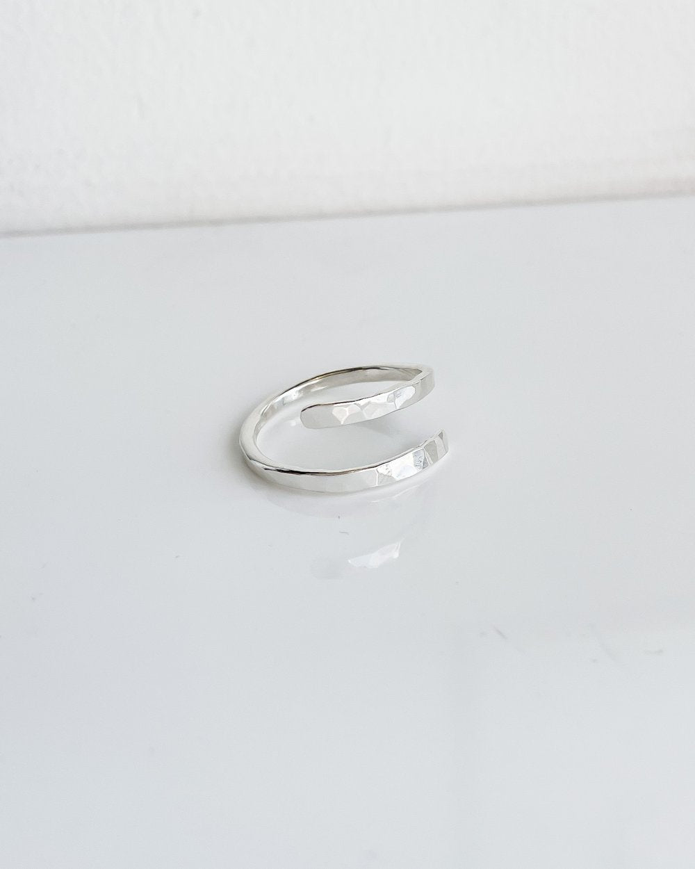 SUN & SELENE gaia wrap ring in silver 