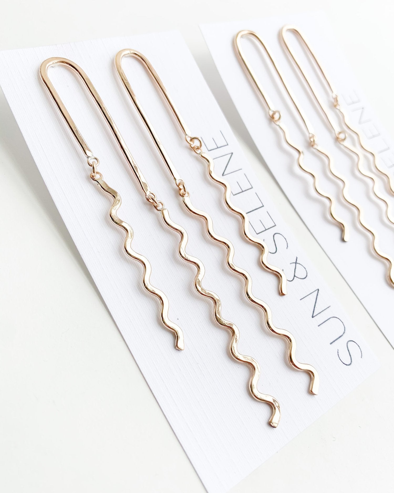 SUN & SELENE iris earrings in gold fill
