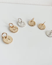 SUN & SELENE handstamped coin charms