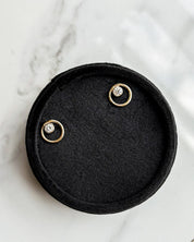 SUN & SELENE fine gold diamond studs