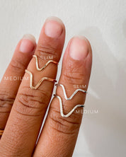 SUN & SELENE nike stacking ring widths