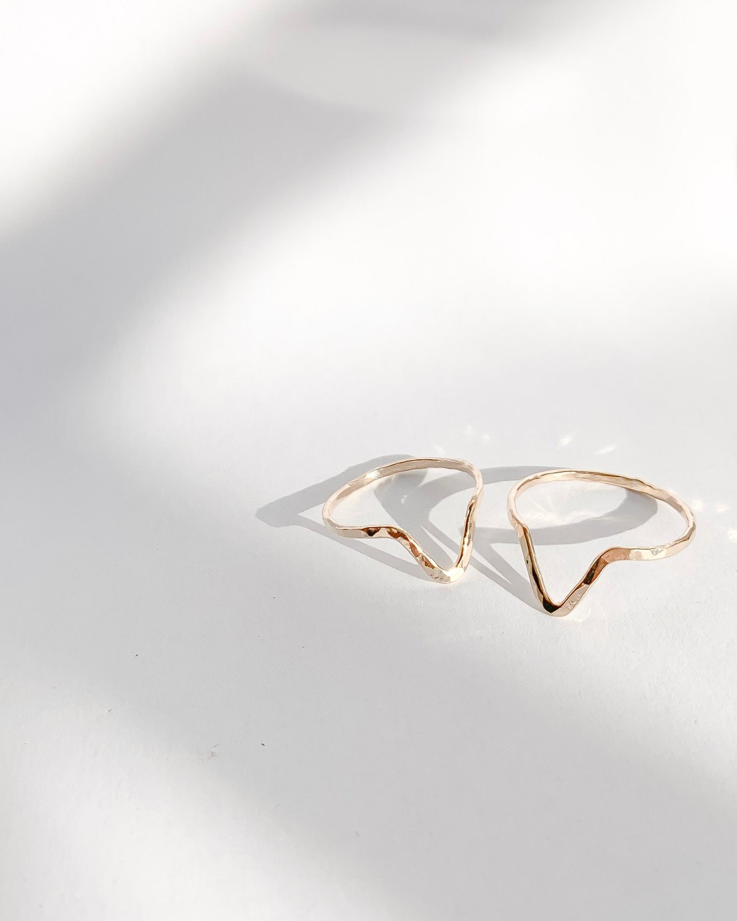 SUN & SELENE nike goddess of victory stacking ring