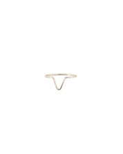 SUN & SELENE v ring in silver