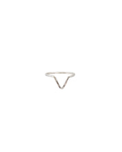 SUN & SELENE handcrafted NIKE stacking ring in silver