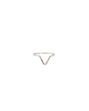 SUN & SELENE handcrafted NIKE stacking ring in silver