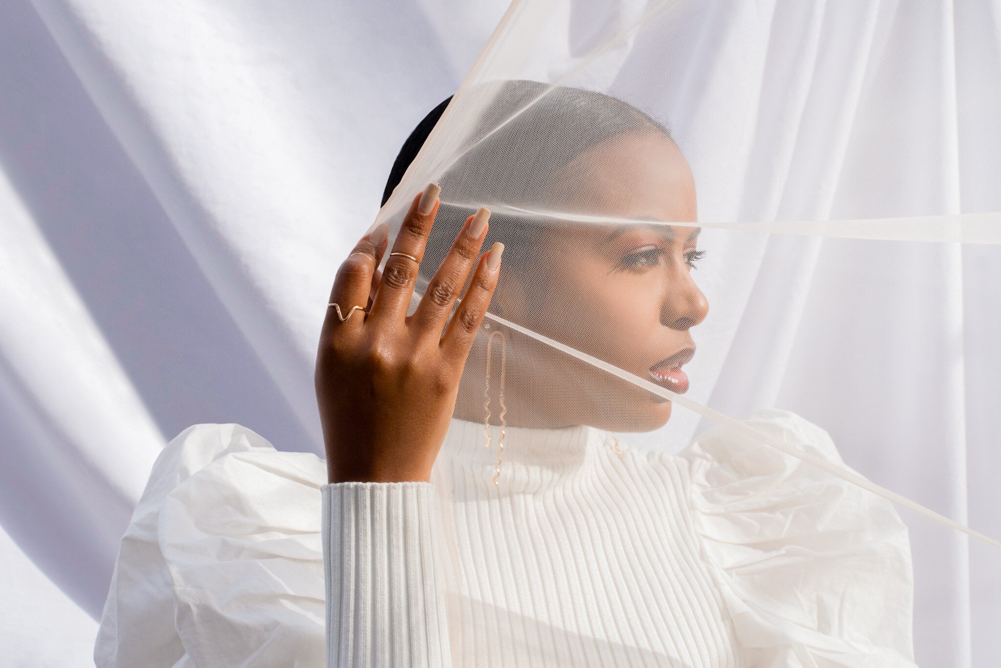 SUN & SELENE handcrafted jewelry on model