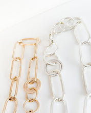 SUN & SELENE handcrafted oval link bracelets