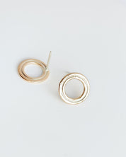 SUN & SELENE gold orbit earrings