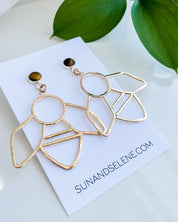 SUN & SELENE handcrafted bee earrings