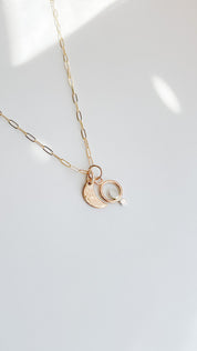 SUN & SELENE moon necklace