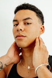 SUN & SELENE jewelry on model