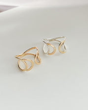SUN & SELENE crescent cuff ring