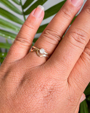 SUN & SELENE handcrafted rings on model