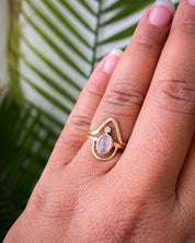 SUN & SELENE selene ring on model