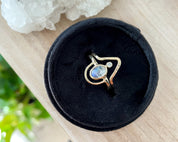 SUN & SELENE selene diamond + moonstone ring