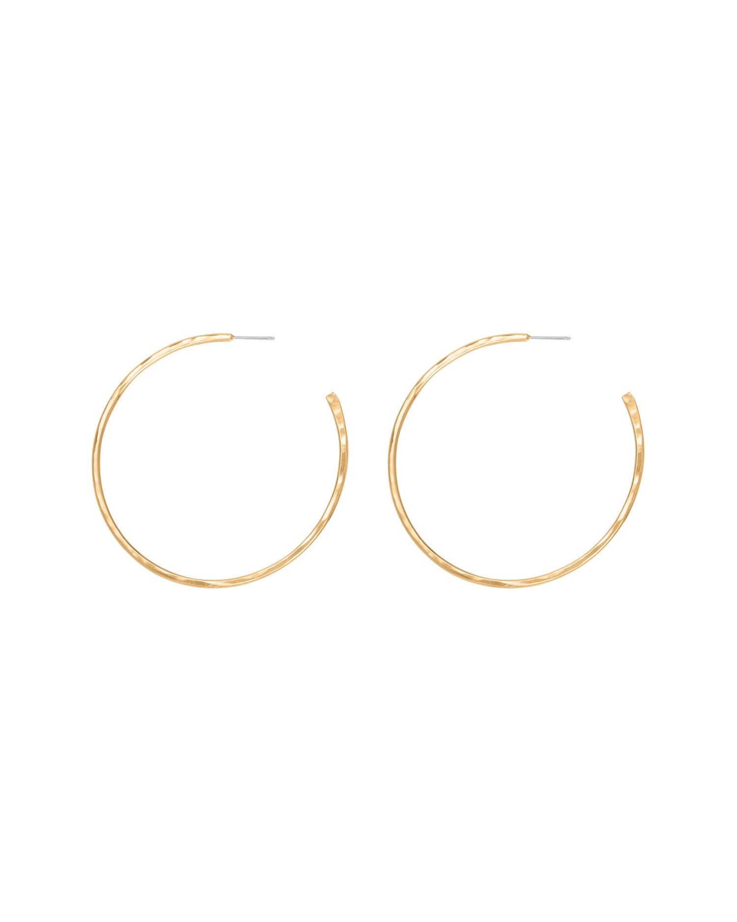 SUN & SELENE naked hoops in gold fill