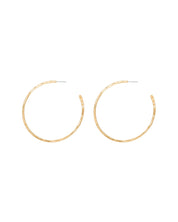 SUN & SELENE naked hoops in gold fill